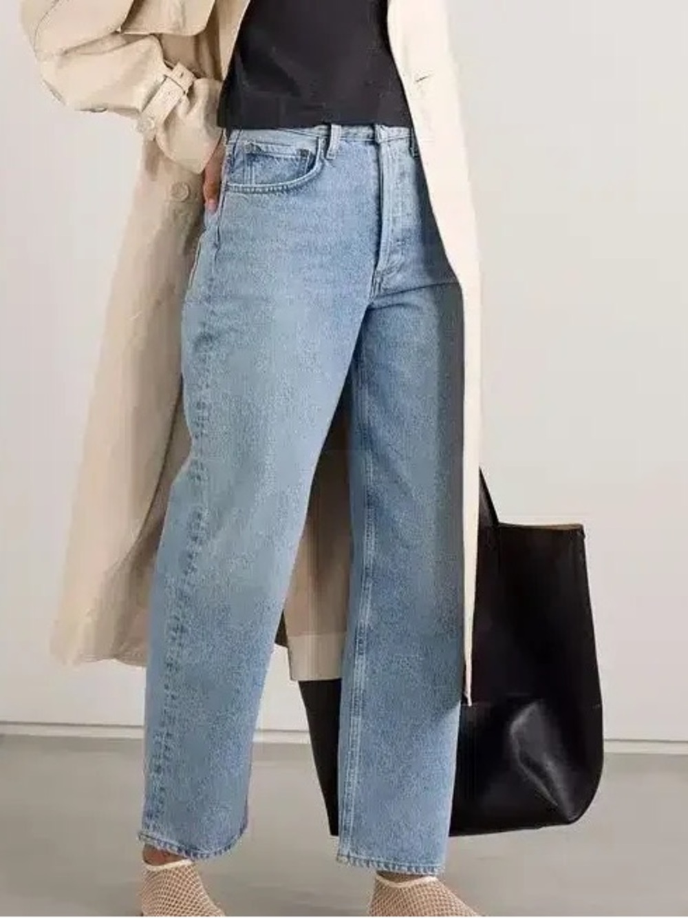Agolde Toni Mid-Rise Slim Straight Jeans